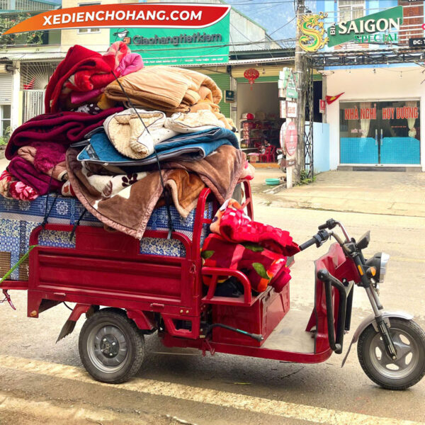 AV500DO Xe Dien 3 Banh Av500 500kg 700kg 900kg Mau Do