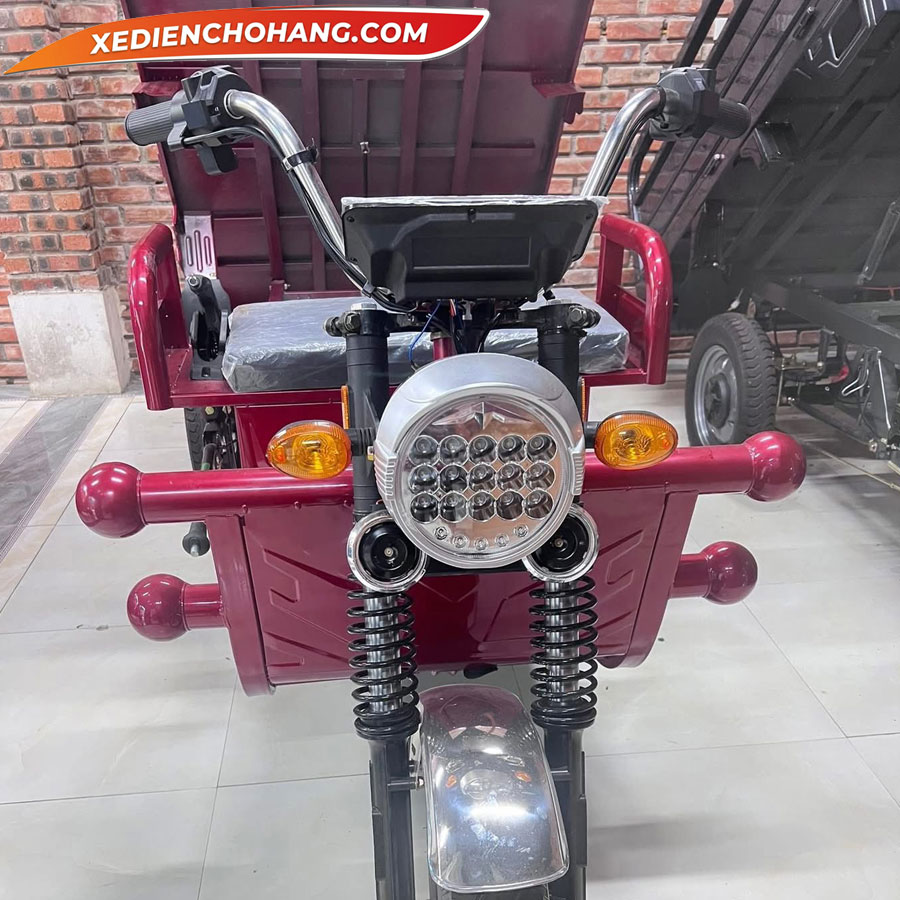 AV500DO xe dien 3 banh av500 500kg 700kg 900kg mau do 5 - Xe Điện Chở Hàng