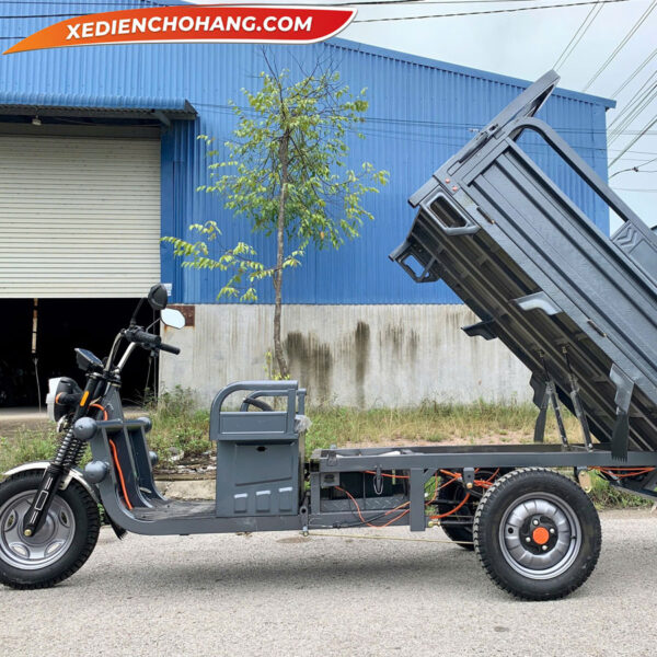 AV500XAM Xe Dien 3 Banh Av500 500kg 700kg 900kg Mau Xam