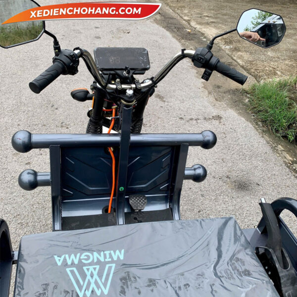 AV500XAM Xe Dien 3 Banh Av500 500kg 700kg 900kg Mau Xam