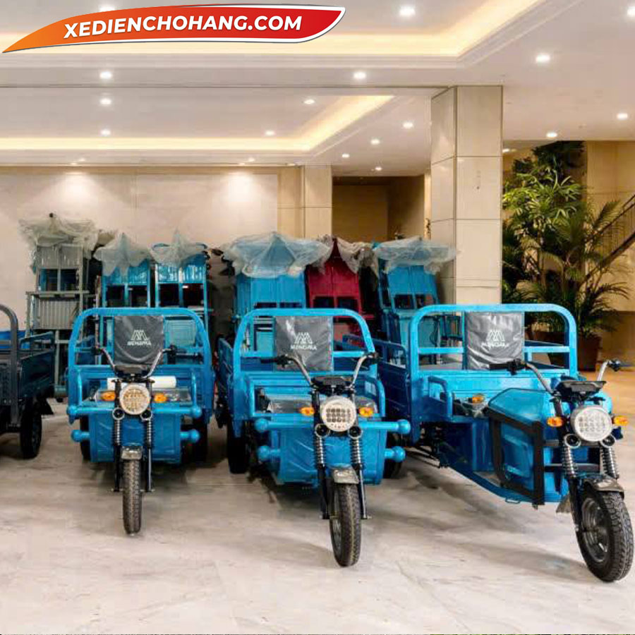 AV500XANH xe dien 3 banh av500 500kg 700kg 900kg mau xanh 1 - Xe Điện Chở Hàng