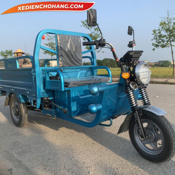 AV500XANH Xe Dien 3 Banh Av500 500kg 700kg 900kg Mau Xanh