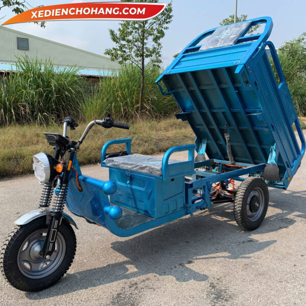 AV500XANH Xe Dien 3 Banh Av500 500kg 700kg 900kg Mau Xanh
