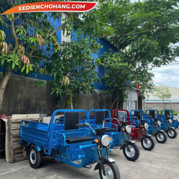 AV500XANH Xe Dien 3 Banh Av500 500kg 700kg 900kg Mau Xanh