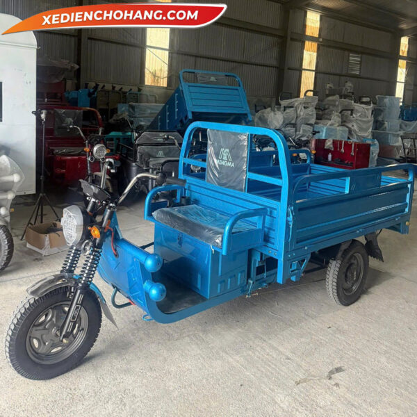 AV500XANH Xe Dien 3 Banh Av500 500kg 700kg 900kg Mau Xanh