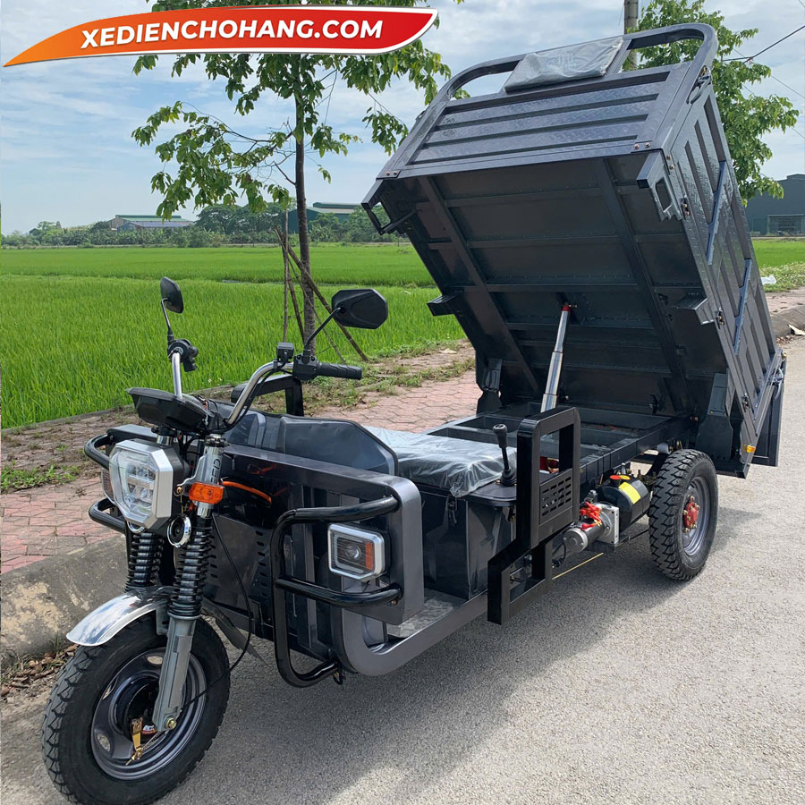 BENXAM xe dien 3 banh ben1000 1000kg 1500kg 2000kg mau xam 6 - Xe Điện Chở Hàng