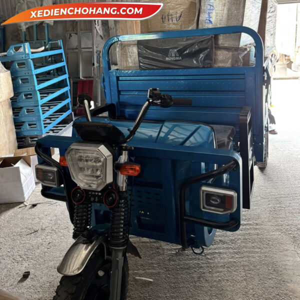 BENXANH Xe Dien 3 Banh Ben1000 1000kg 1500kg 2000kg Mau Xanh