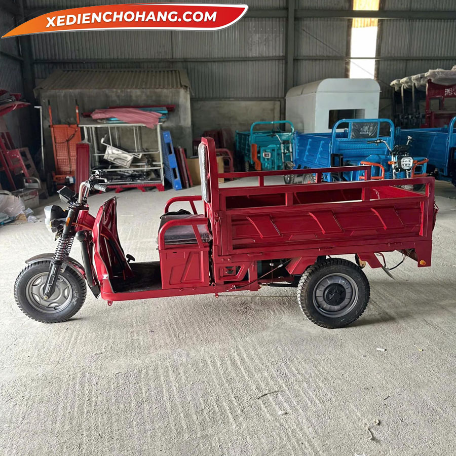 Khám phá các mẫu xe điện chở hàng 3 bánh có khả năng leo dốc mạnh mẽ nhất hiện nay - Xe Điện Chở Hàng EV500DO Xe Dien 3 Banh Ev500 700kg Mau Do