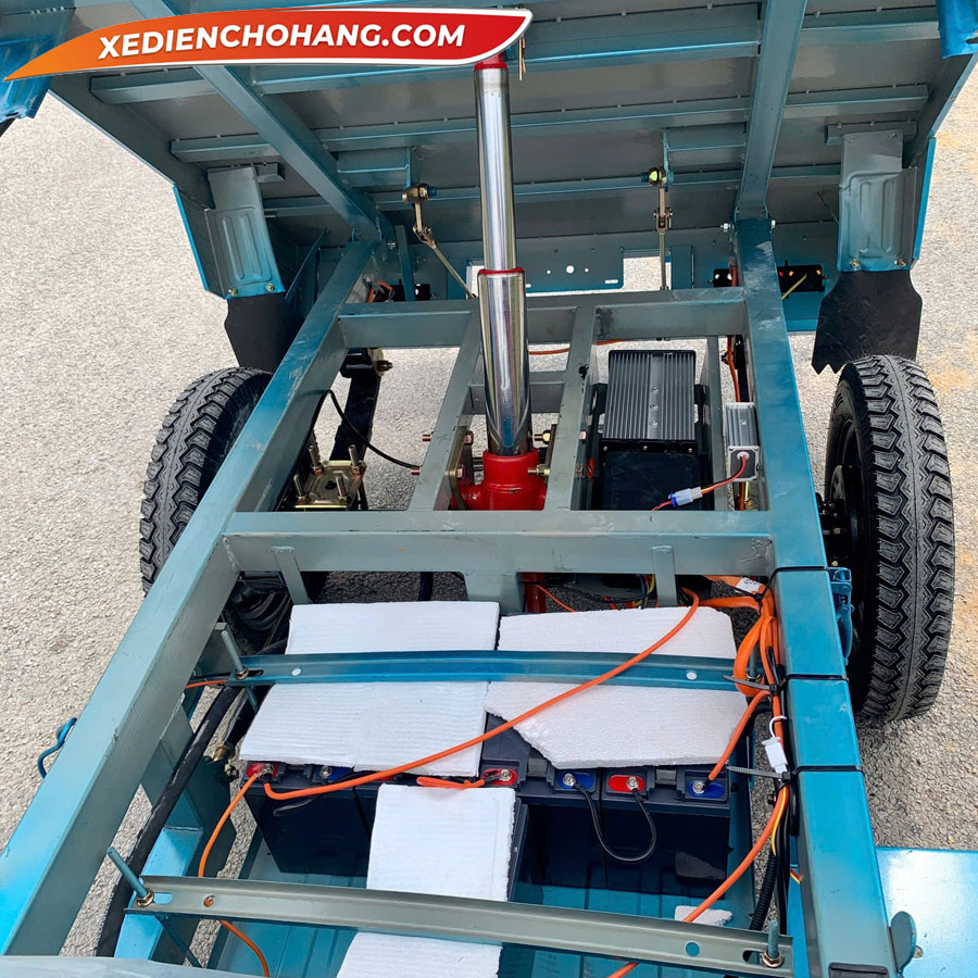 EV500DO xe dien 3 banh ev500 700kg mau xanh 12 - Xe Điện Chở Hàng