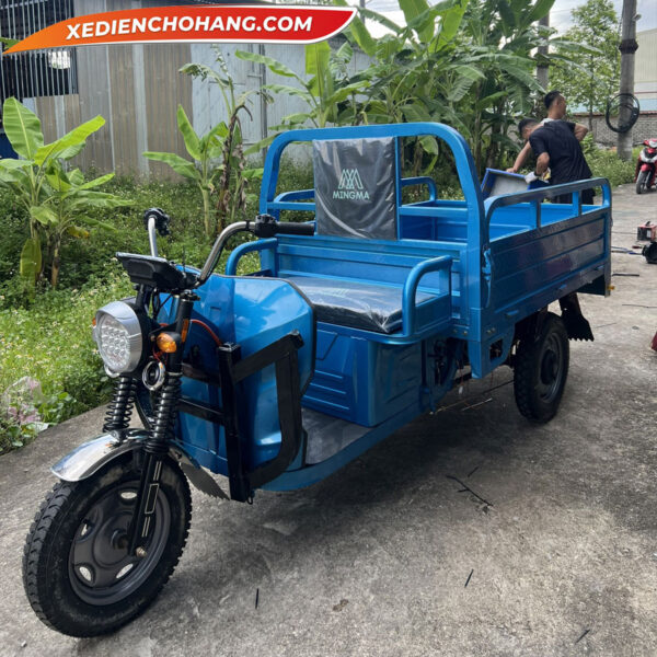 EV500DO Xe Dien 3 Banh Ev500 700kg Mau Xanh
