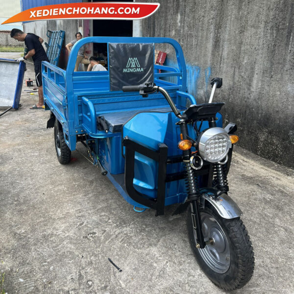 EV500DO Xe Dien 3 Banh Ev500 700kg Mau Xanh