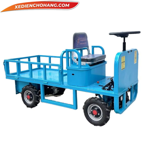 Xe Điện chở hàng | xe điện 4 bánh chở vật liệu, tải trọng 1000kg icdpip04
