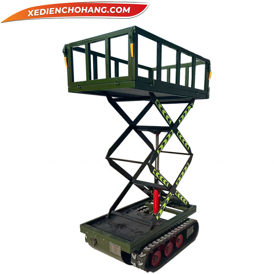 Xe Dien Cho Hang 4 Banh Co Nang Ha Banh Xich Tai Trong 500kg Yknhbx Xe Dien Cho Hang 4 Banh Co Nang Ha Banh Xich Tai Trong 500kg Yknhbx