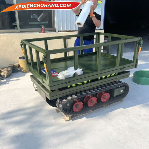 Xe Dien Cho Hang 4 Banh Co Nang Ha Banh Xich Tai Trong 500kg Yknhbx Xe Dien Cho Hang 4 Banh Co Nang Ha Banh Xich Tai Trong 500kg Yknhbx