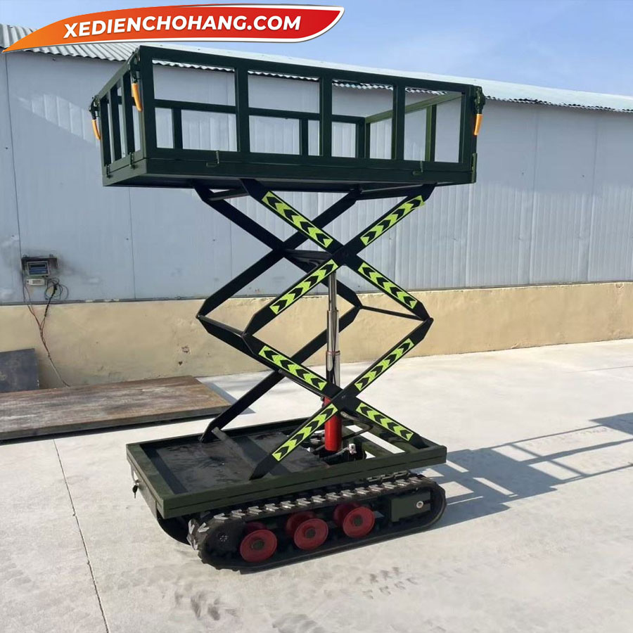 Xe điện chở hàng 4 bánh có nâng hạ bánh xích, tải trọng 500Kg - YKNHBX - Xe Điện Chở Hàng xe dien cho hang 4 banh co nang ha banh xich tai trong 500kg yknhbx 5 - Xe Điện Chở Hàng