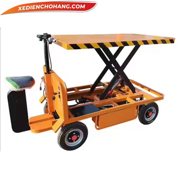 Xe Dien Cho Hang 4 Banh Roi Nang Ha Tai Trong 1000kg Yknh4b