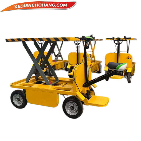 Xe Dien Cho Hang 4 Banh Roi Nang Ha Tai Trong 1000kg Yknh4b