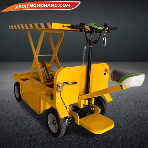 Xe Dien Cho Hang 4 Banh Roi Nang Ha Tai Trong 1000kg Yknh4b