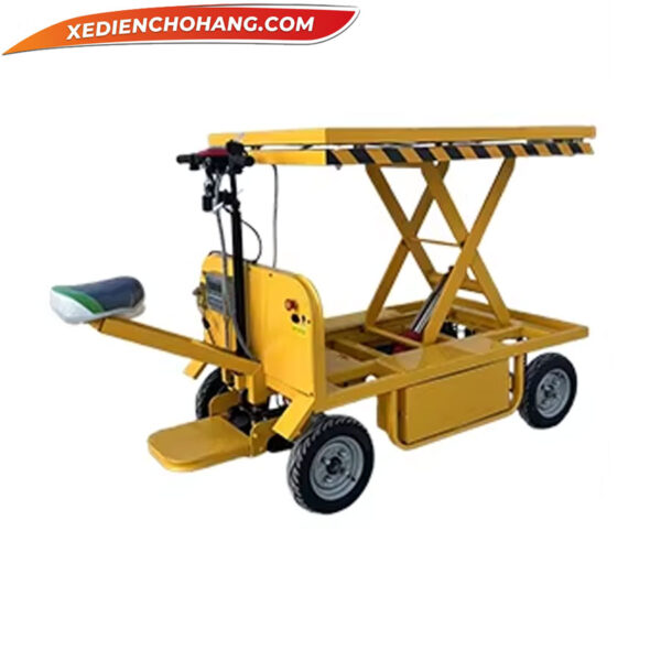 Xe Dien Cho Hang 4 Banh Roi Nang Ha Tai Trong 1000kg Yknh4b