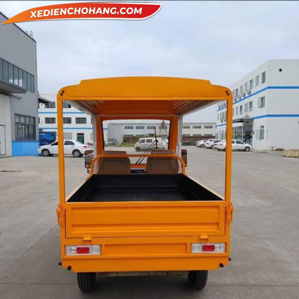 Xe Điện chở hàng | xe điện chở hàng 4 bánh thùng lửng có mái che, tải trọng 1500kg icdpip01
