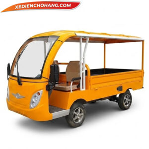 Xe Điện chở hàng | xe điện chở hàng 4 bánh thùng lửng có mái che, tải trọng 1500kg icdpip01