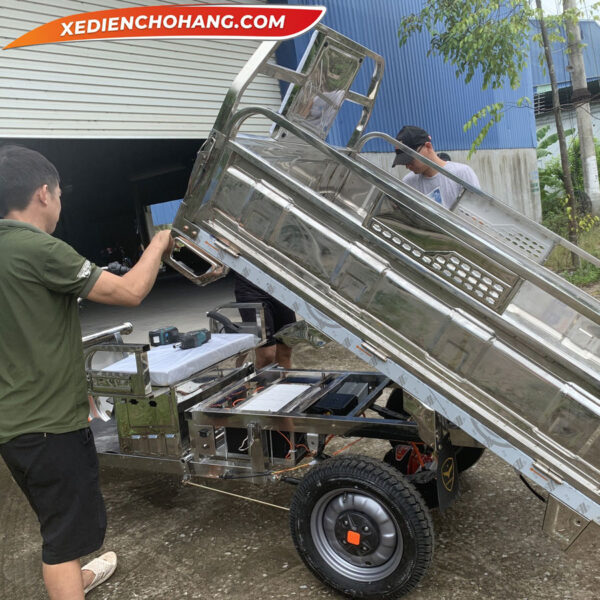 Xe Dien Cho Hang Inox Tai Trong 500kg