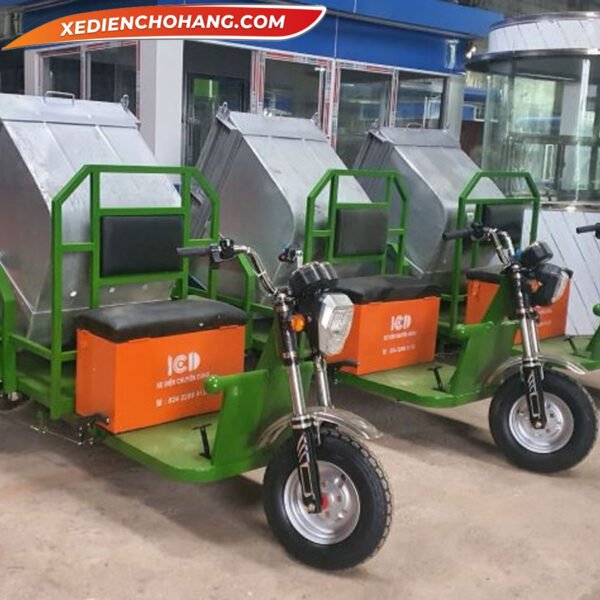 Xe Dien Cho Rac 3 Banh Cho Thung Gom 500l Mw500l
