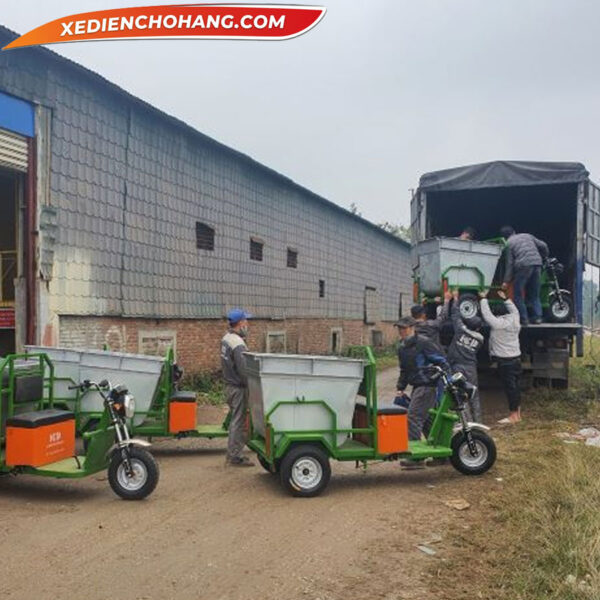 Xe Dien Cho Rac 3 Banh Cho Thung Gom 500l Mw500l