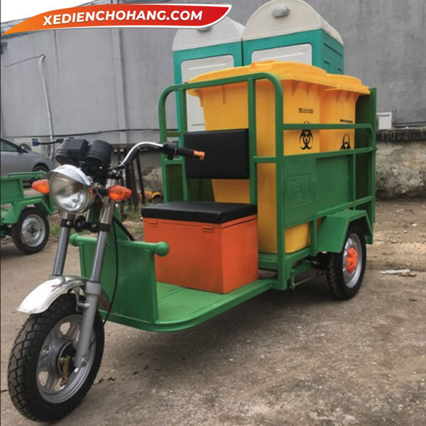 Xe Dien Cho Rac 3 Banh Cho Thung Nhua 240l Mw240