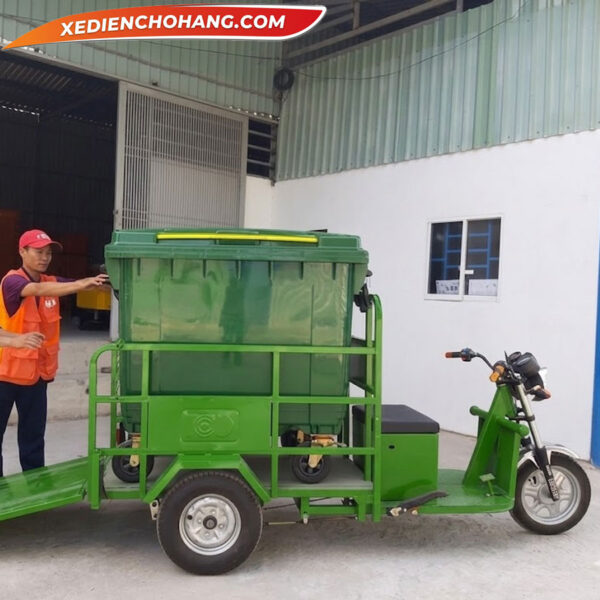Xe Dien Cho Rac 3 Banh Cho Thung Rac 660l Mw660