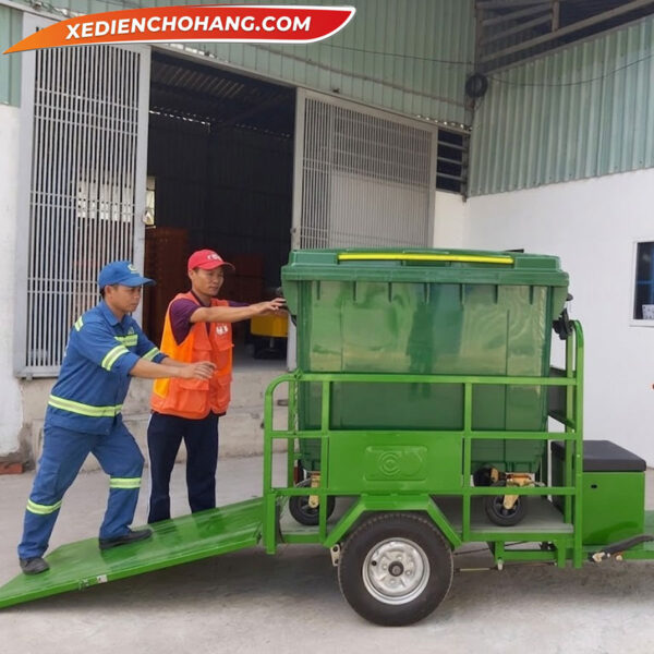 Xe Dien Cho Rac 3 Banh Cho Thung Rac 660l Mw660