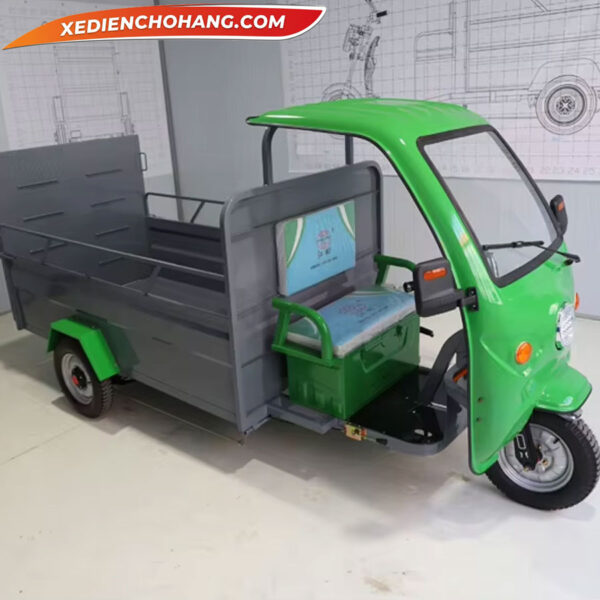 Xe Dien Cho Rac 3 Banh Co Mai Che 100l Pip100mc