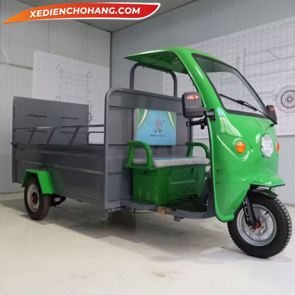 Xe Dien Cho Rac 3 Banh Co Mai Che 100l Pip100mc