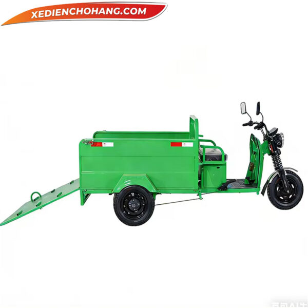 Xe Dien Cho Rac 3 Banh Thung Mo 100l Pip1000