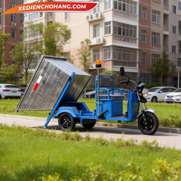 Xe Dien Cho Rac Nap Phia Sau 500l Pipnap500