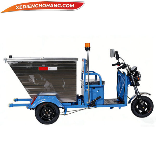 Xe Dien Cho Rac Nap Phia Sau 500l Pipnap500