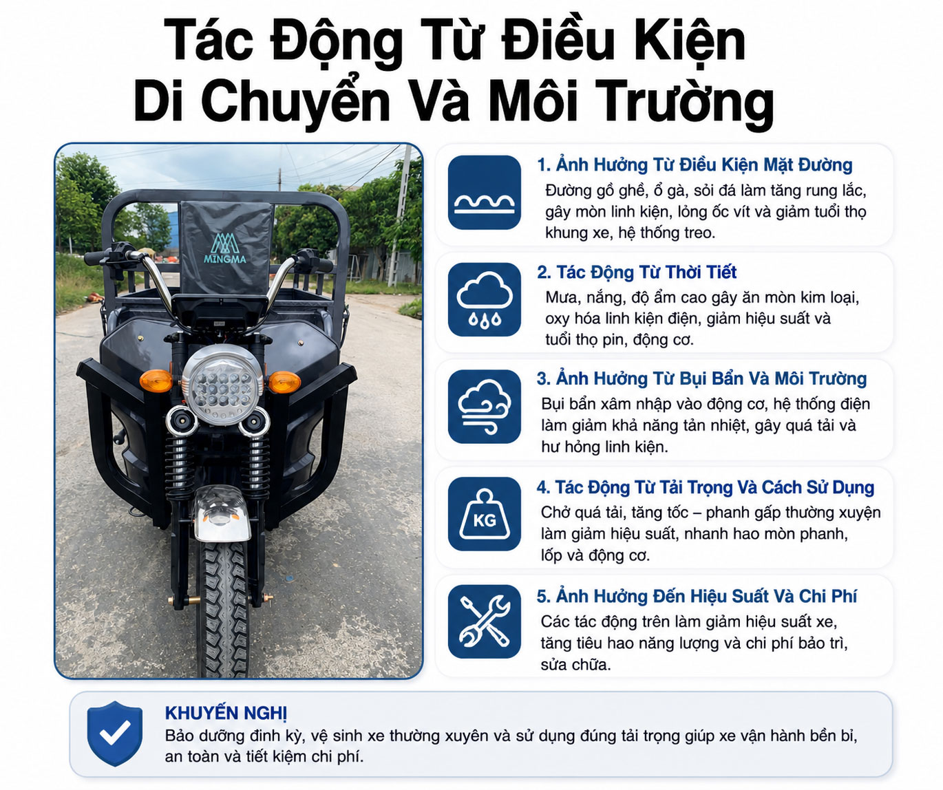 Tác Động Từ Điều Kiện Di Chuyển Và Môi Trường