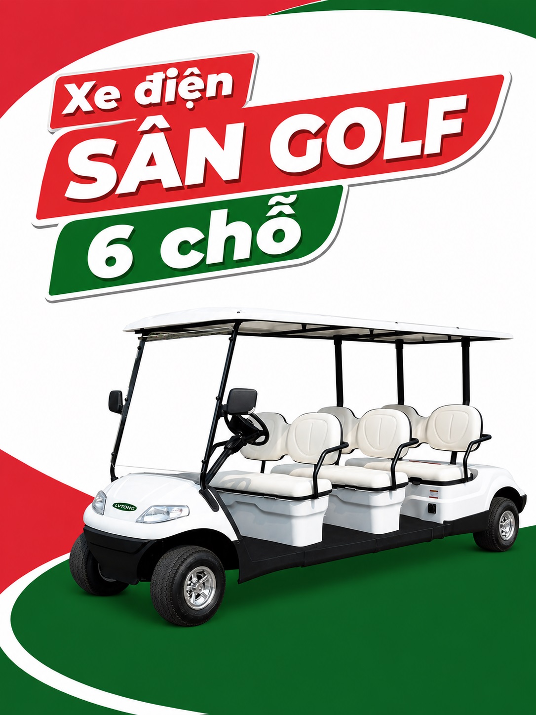 Xe điện sân golf 6 chỗ