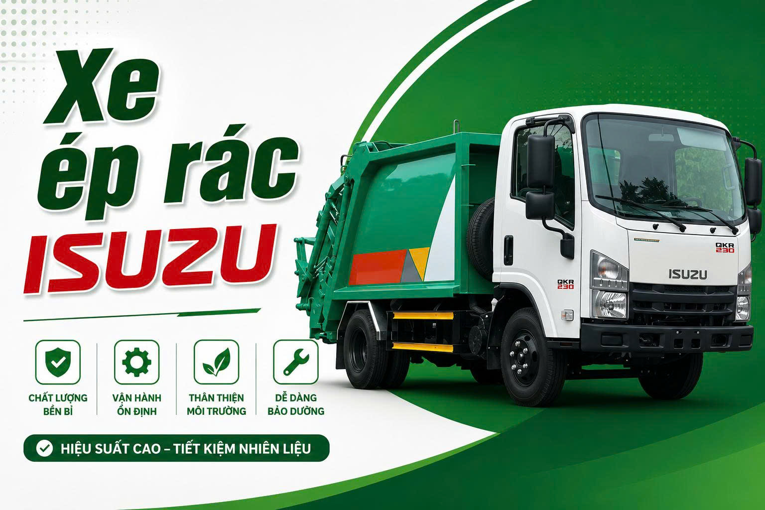 Giá xe ép rác: Cập nhật các loại xe rác và bảng giá xe mới 2026 - Xe Điện Chở Hàng Xe ép rác ISUZU