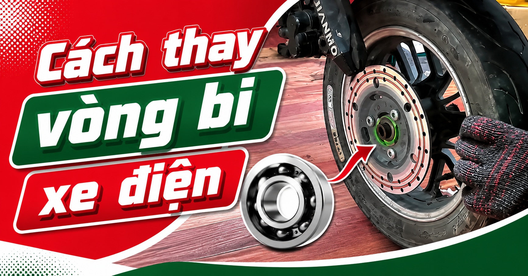 Cách thay vòng bi xe điện
