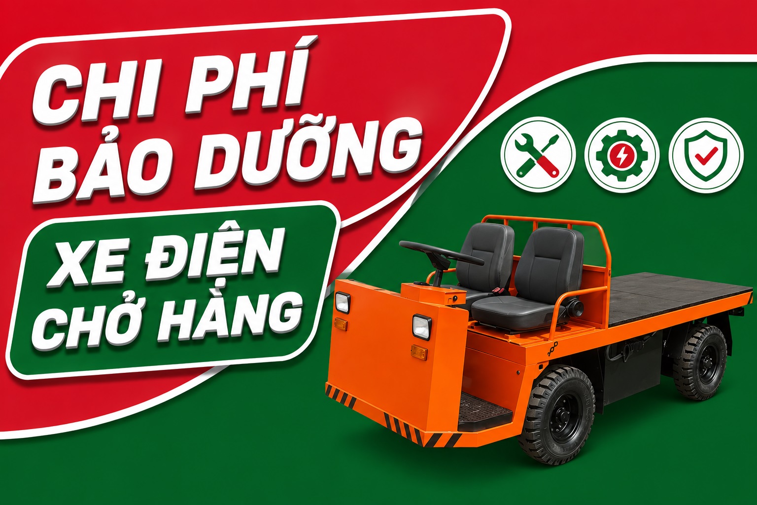 Chi phí bảo dưỡng xe điện chở hàng