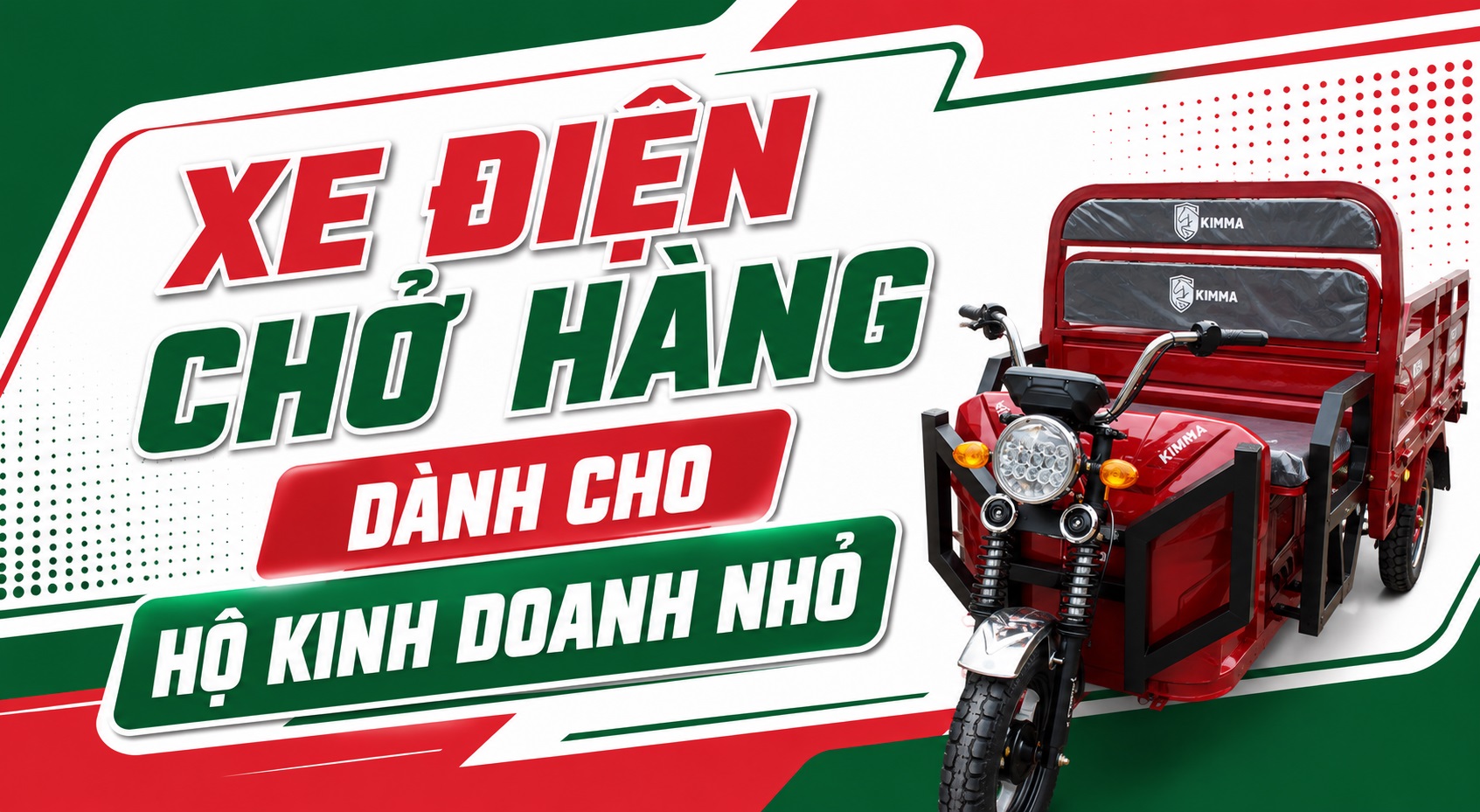 Xe điện chở hàng dành cho hộ kinh doanh nhỏ