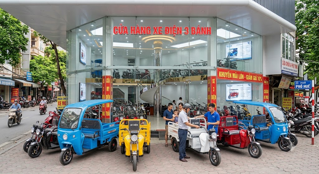 Địa chỉ mua xe điện 3 bánh chở hàng uy tín