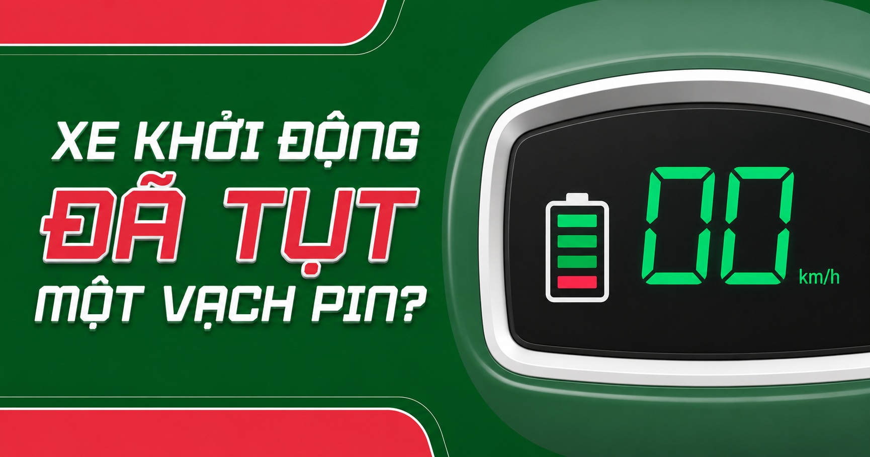 Xe điện khởi động đã tụt một vạch pin