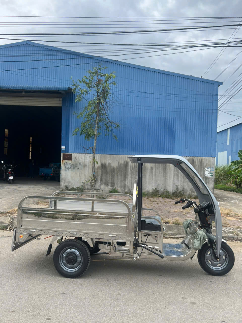 Xe điện chở hàng 3 bánh cho vật liệu xây dựng và nông sản tải nặng